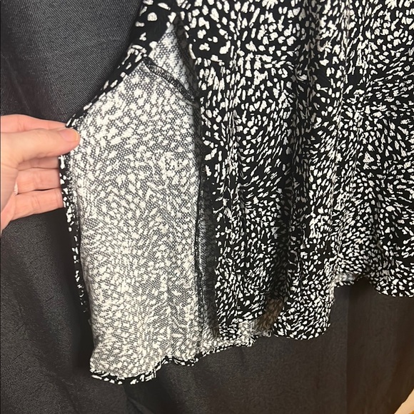 Free People Dress Black & White with decorative buttons down one side. Size 4 - Picture 6 of 15